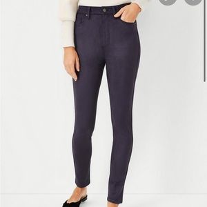 Ann Taylor Suede Skinny Pants